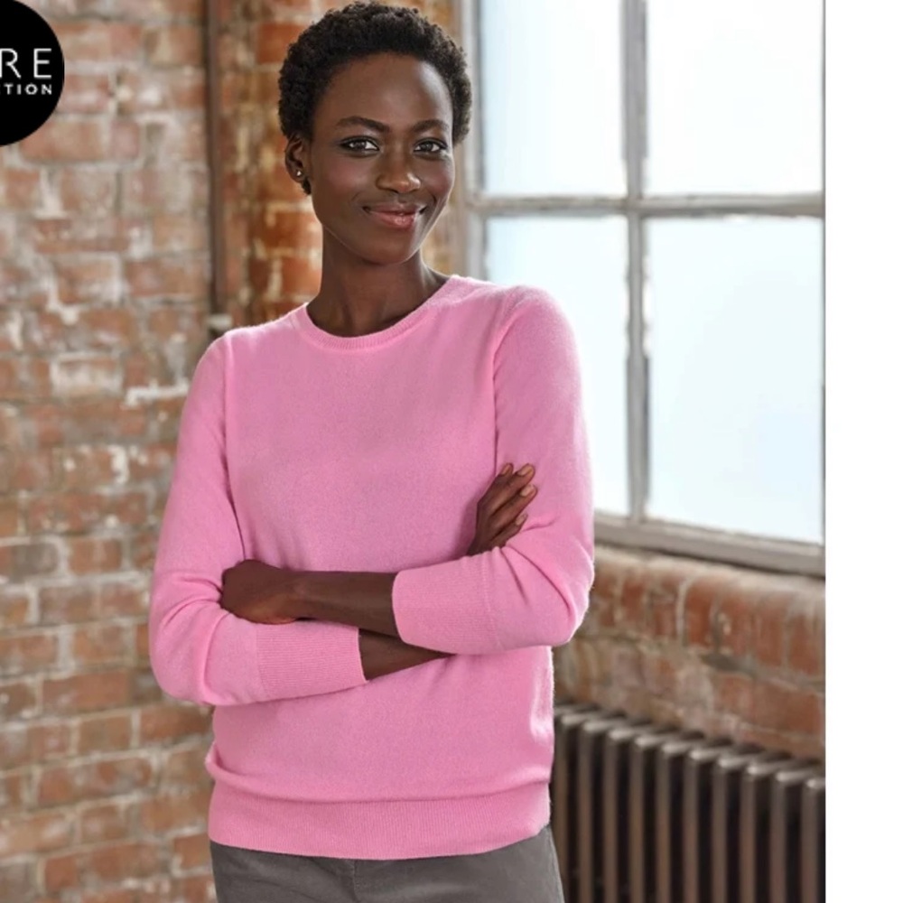 J. Crew Pink Crew Neck Sweater